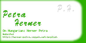 petra herner business card